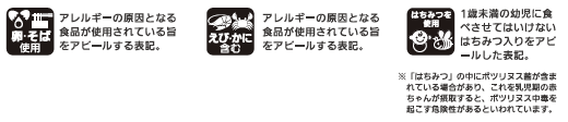 アレルギーの表示