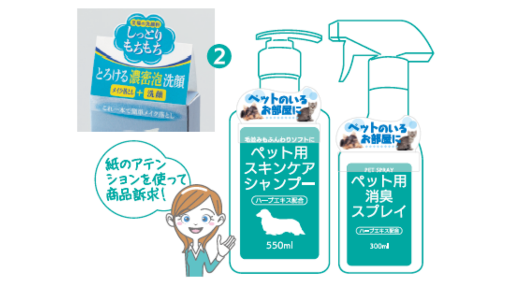 ラベルが立つ