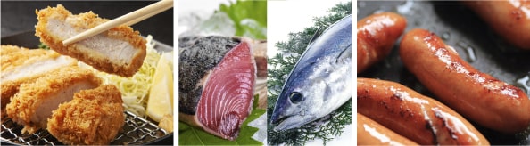 とんかつ・カツオ・ウィンナー