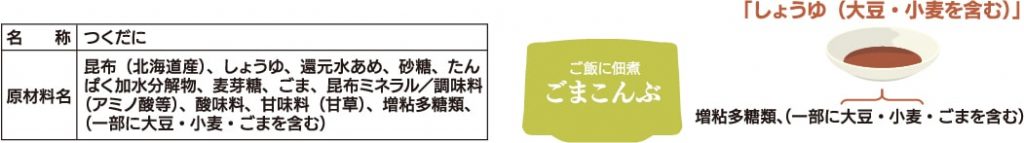 原材料に大豆や小麦が使われている可能性が高いものがあればアレルギー表示の記載がない際に問い合わせをして気づかれる場合があります
