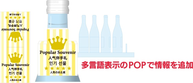 ボトルにネックPOP