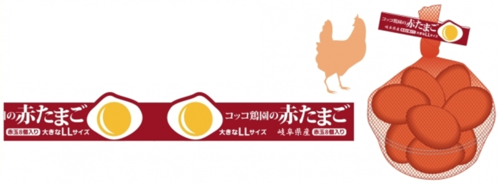 ネット状の包装形体に